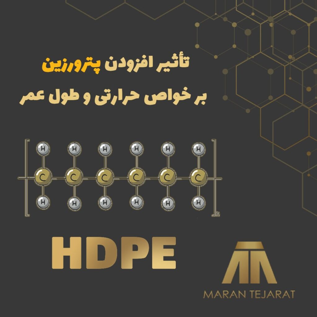 تاثیر پترورزین بر خواص و طول عمر HDPE